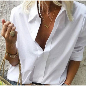 2020 Spring Women Leisure Blouse Tops Women chain Print work office Blouse Shirt Lady Stylish Long Sleeve Blouses femmes 5XL