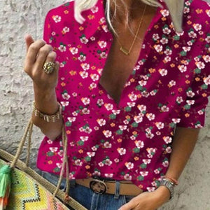 2020 Spring Women Leisure Blouse Tops Women chain Print work office Blouse Shirt Lady Stylish Long Sleeve Blouses femmes 5XL