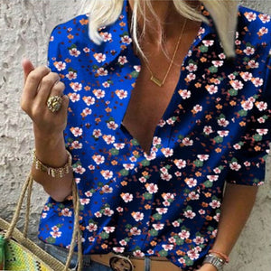 2020 Spring Women Leisure Blouse Tops Women chain Print work office Blouse Shirt Lady Stylish Long Sleeve Blouses femmes 5XL